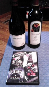 Noir, Merlot, and Blade--Talk about a great afternoon!